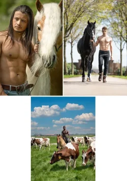 Horse and Hunk ansichtkaarten 2024