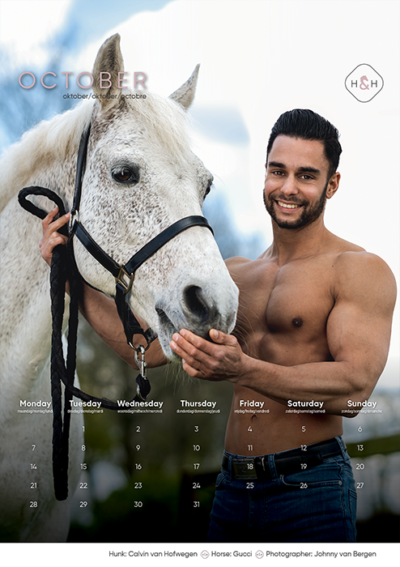 Horse and Hunk kalender 2024 - Afbeelding 12