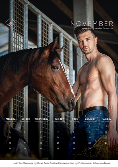 Horse and Hunk kalender 2024 - Afbeelding 13