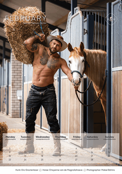 Horse and Hunk kalender 2026 - Afbeelding 12