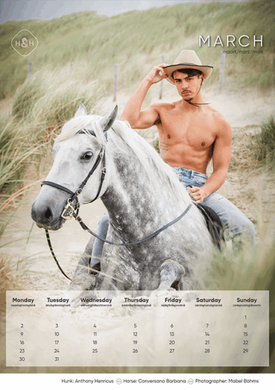 Horse and Hunk kalender 2026 - Afbeelding 11