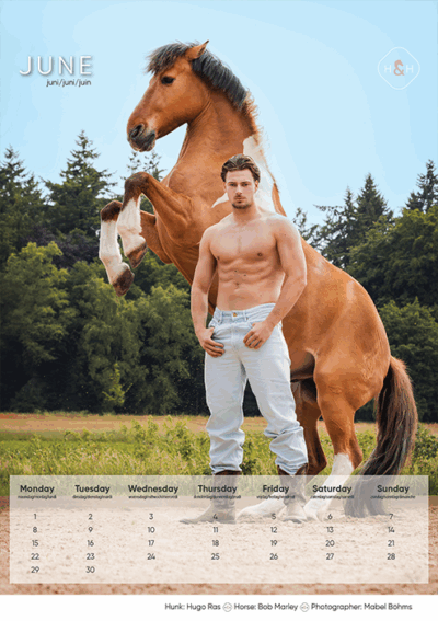 Horse and Hunk kalender 2026 - Afbeelding 8